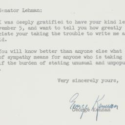 Letter: 1959 November 11