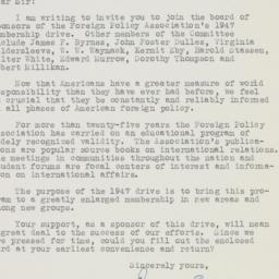 Letter: 1947 February 14