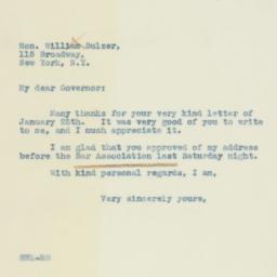 Letter: 1938 January 26