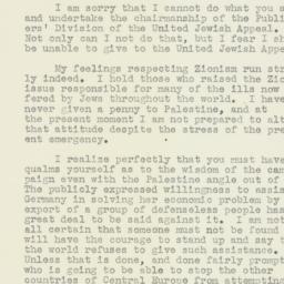 Letter: 1939 March 16