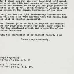 Letter: 1962 December 31