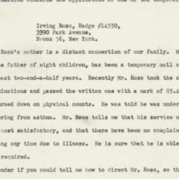 Letter: 1958 May 20