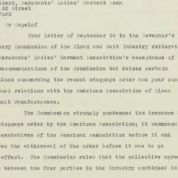 Letter: 1925 October 1