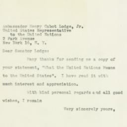 Letter: 1954 April 5