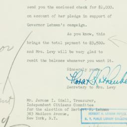 Letter: 1949 October 14