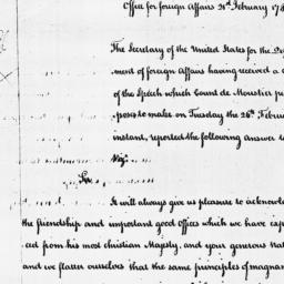 [Document, 1788 February 21]