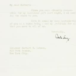 Letter: 1947 May 2