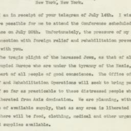 Letter: 1943 July 19