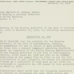 Letter: 1954 November 22