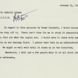 Memorandum: 1955 January 31