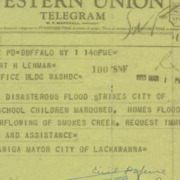 Telegram: 1955 March 1