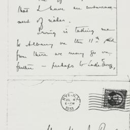 Letter: 1933 July 4