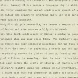Speech: 1943 January 31