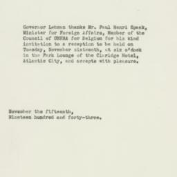 Letter: 1943 November 15