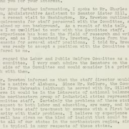 Memorandum: 1955 January 13