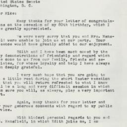 Letter: 1958 April 3