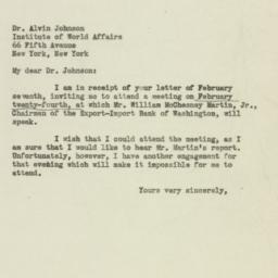 Letter: 1947 February 10