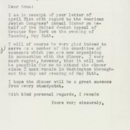Letter: 1955 April 23