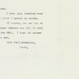Letter: 1958 February 20