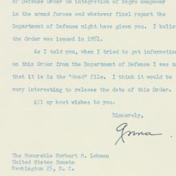 Letter: 1956 April 30