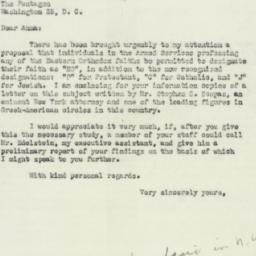 Letter: 1952 October 1