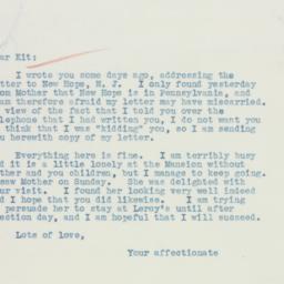 Letter: 1935 October 23