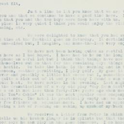 Letter: 1935 November 14