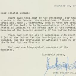 Letter: 1953 February 20