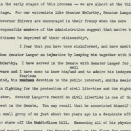 Letter: 1954 July 9