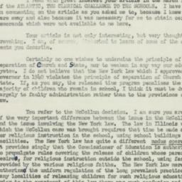 Letter: 1952 April 10