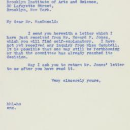 Letter: 1939 November 22