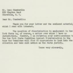 Letter: 1956 January 16
