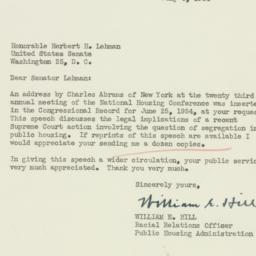 Letter: 1954 July 6