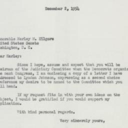 Letter: 1954 December 2