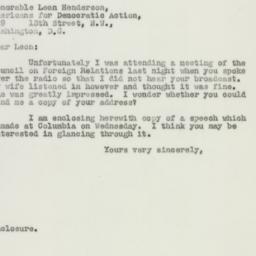Letter: 1947 April 11