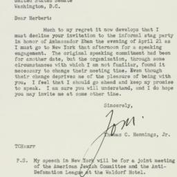 Letter: 1955 April 13