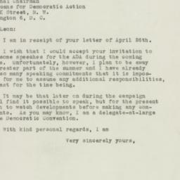 Letter: 1948 May 3