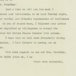 Letter: 1949 September 5