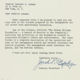 Letter: 1954 May 19