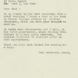 Letter: 1952 December 16
