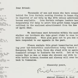 Letter: 1952 April 25