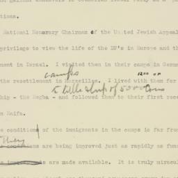 Speech: 1949 May 16