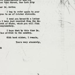 Letter: 1946 November 1