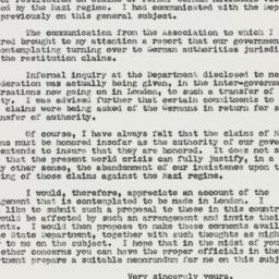 Letter: 1950 December 9