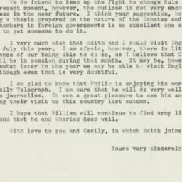 Letter: 1953 February 19