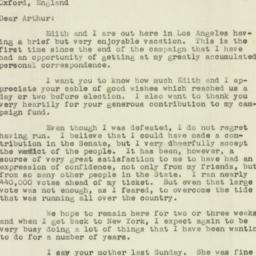 Letter: 1946 November 22