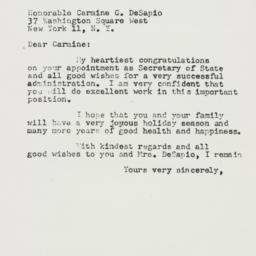 Letter: 1954 December 23
