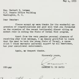 Letter: 1955 May 4