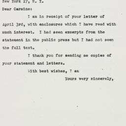 Letter: 1951 April 6