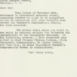 Letter: 1932 December 3
